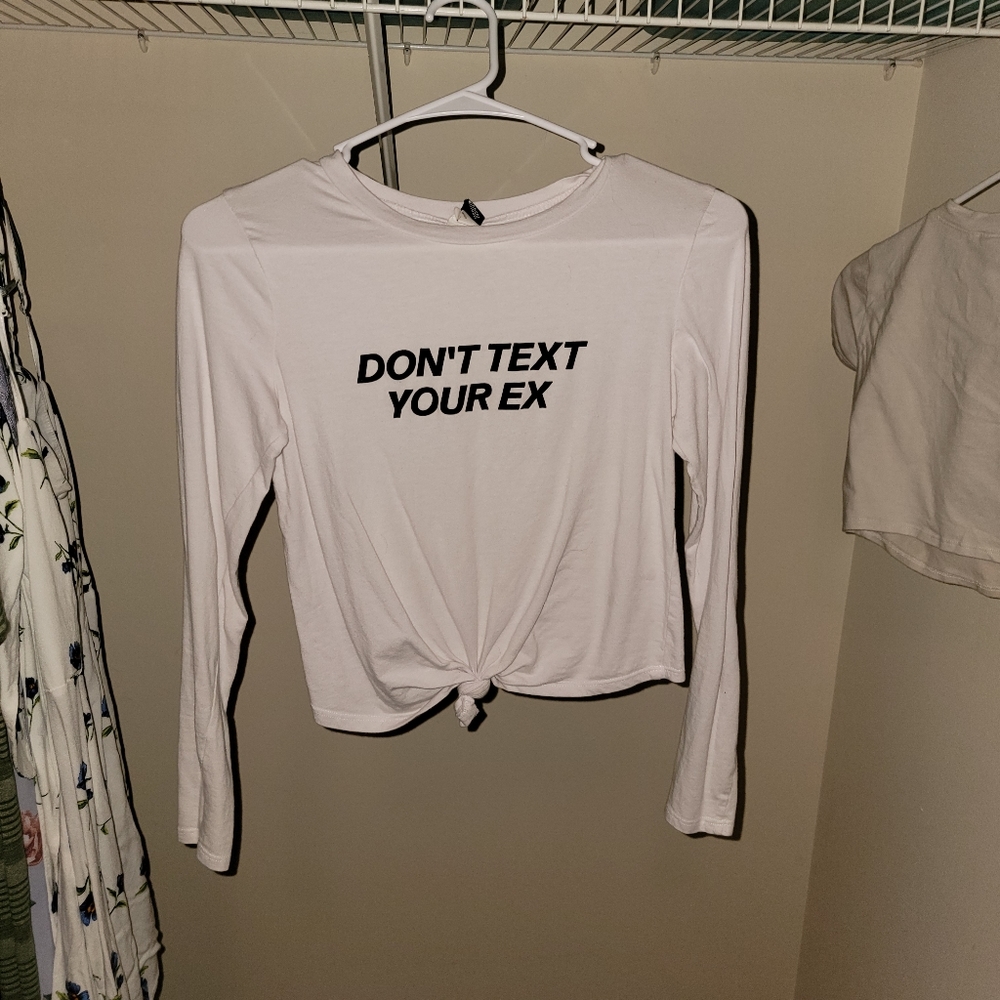 Small printed knot crop top